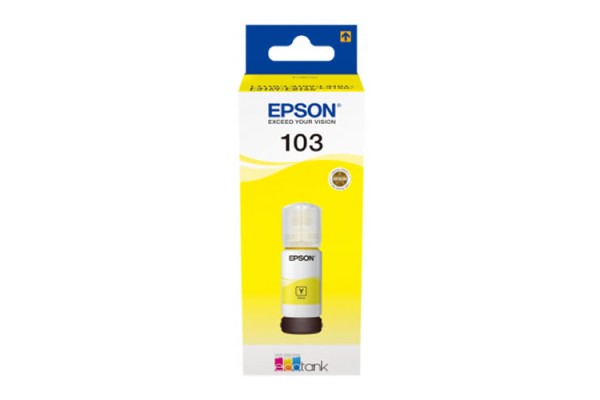 Epson 103 Yellow Bottle of Dye Ink - 65ml.