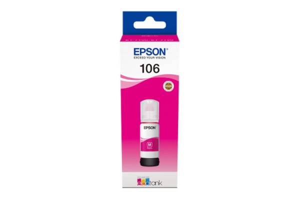 Epson 106 Magenta Bottle of Dye Ink - 70ml.