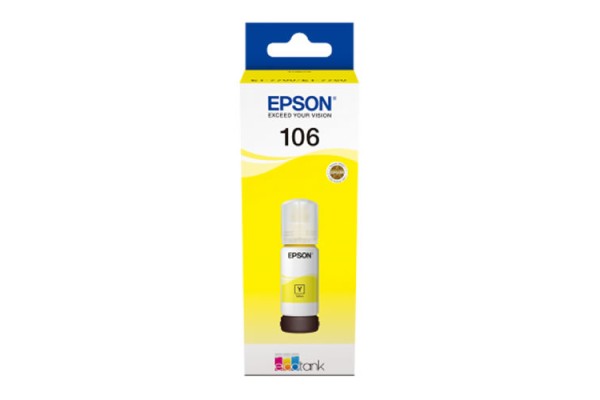 Epson 106 Yellow Bottle of Dye Ink - 70ml.