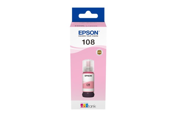 Epson 108 Light Magenta Bottle of Dye Ink - 70ml.