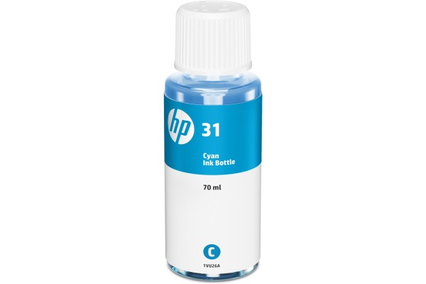 HP-31 Bottle of HP Cyan Original Dye Ink - 70ml.