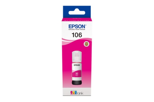 EP-106 Magenta Dye Genuine OEM Epson Bottle of Ink.