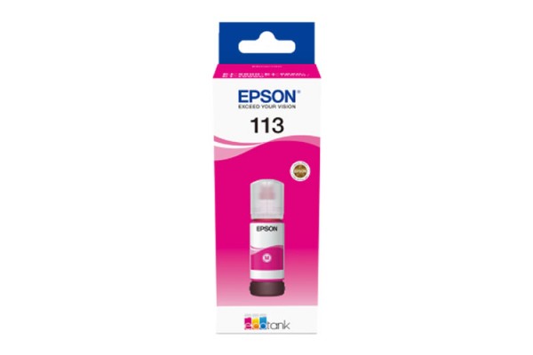 EP-113 Magenta Pigment Genuine OEM Epson Bottle of Ink..