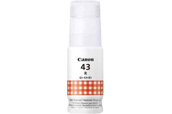 Canon GI-43R Red Bottle of Chromalife 100 Dye Ink - 60ml.