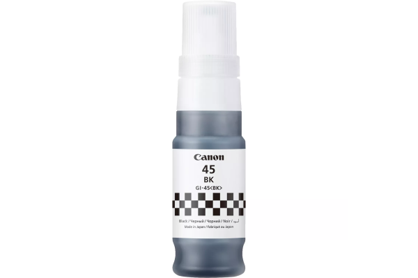 Canon GI-45BK Black Bottle of Original Pigment Ink - 70ml.