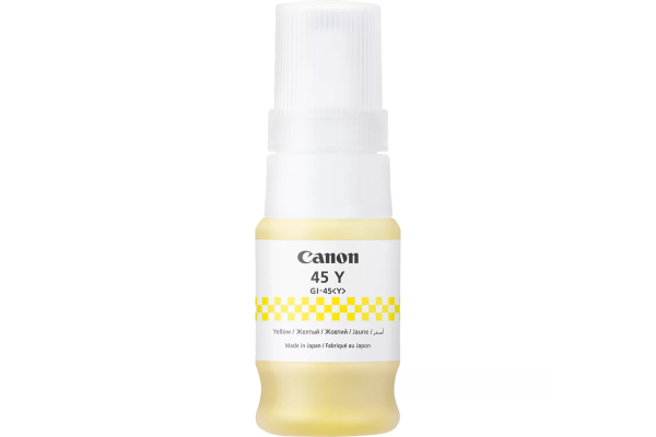 Canon GI-45Y Yellow Bottle of Original Pigment Ink - 40ml.