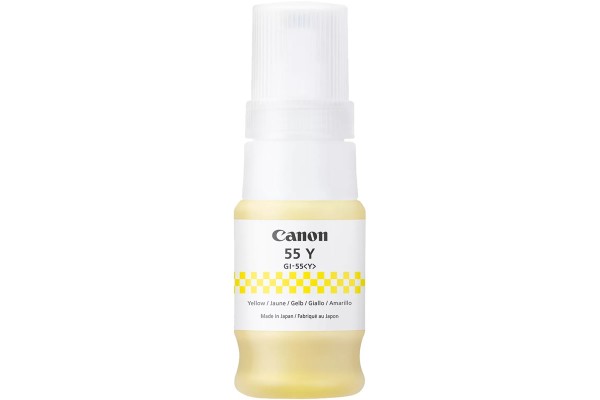 Canon GI-55Y Yellow Bottle of Original Pigment Ink - 40ml.