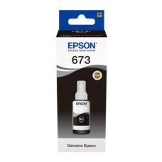 EP-673 Black Dye Genuine OEM Epson Bottle of Ink.