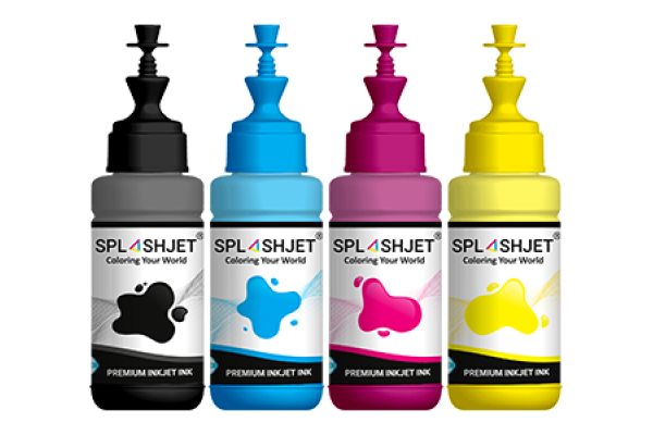 Set of 4 Colour Dye inks compatible with Epson T664 Series Bottled inks.