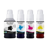 A Replacement Set of 4 Bottles of Splashjet Inks Compatible with Canon GI-51 Series Inks.