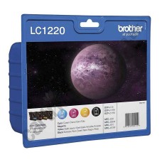 Brother LC1220 Genuine Cartridge Set - CMYK.