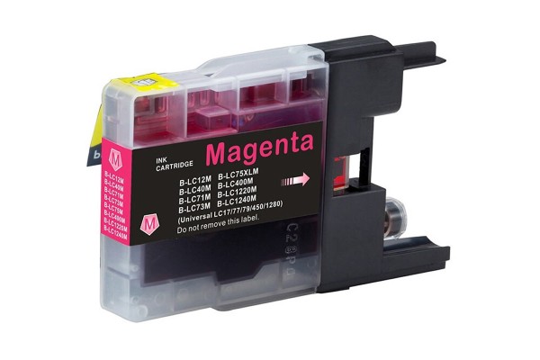 Brother Compatible LC1240 Magenta Ink Cartridge - XL.