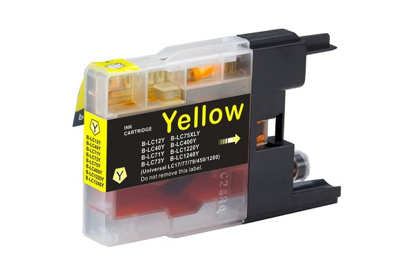 Brother Compatible LC1240 Yellow Ink Cartridge - XL.