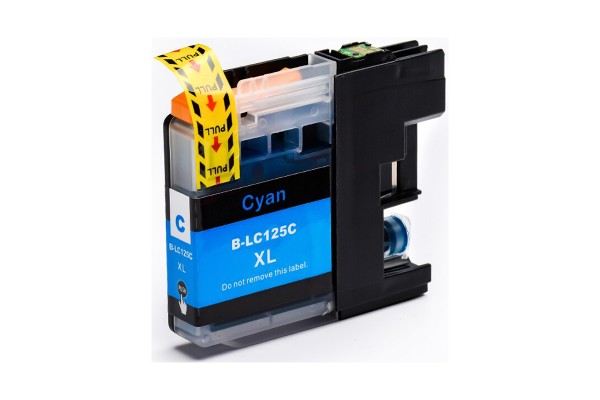Compatible Cartridge for Brother LC125XL Cyan Ink Cartridge.