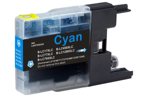 Compatible Cartridge for Brother LC1280 Cyan Ink Cartridge - XL.