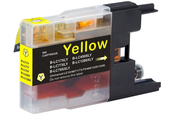 Compatible Cartridge for Brother LC1280 Yellow Ink Cartridge - XL.