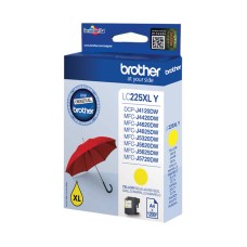 Genuine Cartridge for Brother LC225 Yellow Ink Cartridge.