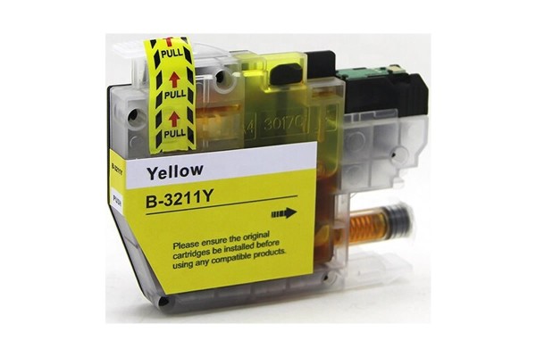 Compatible Cartridge for Brother LC3211 and LC3213 Yellow.