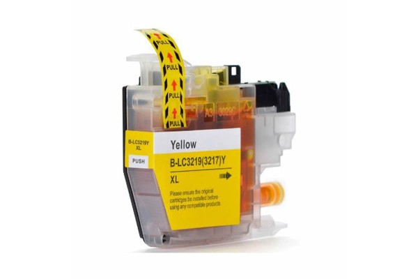 Compatible Cartridge for Brother LC3217 and LC3219XL Yellow.