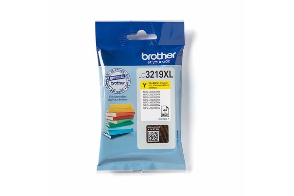 Genuine Cartridge for Brother LC3219XLY Yellow Ink Cartridge.