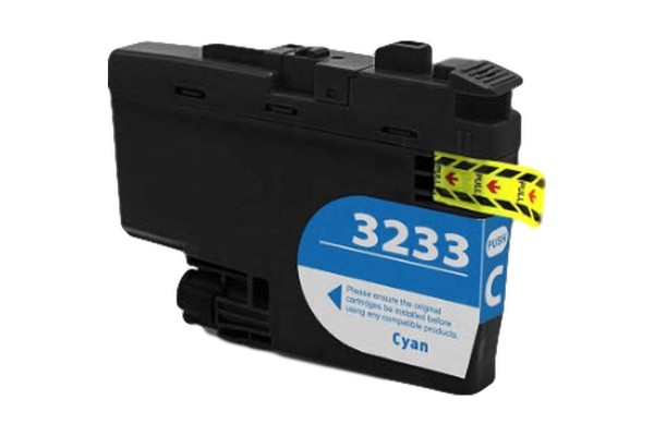 Compatible Cartridge for Brother LC3233 Cyan.