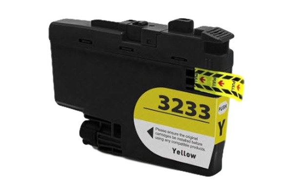 Compatible Cartridge for Brother LC3233 Yellow.