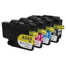 Compatible Cartridge Set for Brother LC3235XL, 4 Cartridge Set - CMYK.