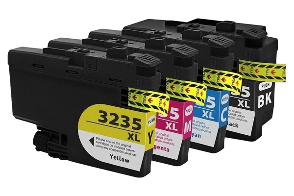 Compatible Cartridge Set for Brother LC3235XL, 4 Cartridge Set - CMYK.