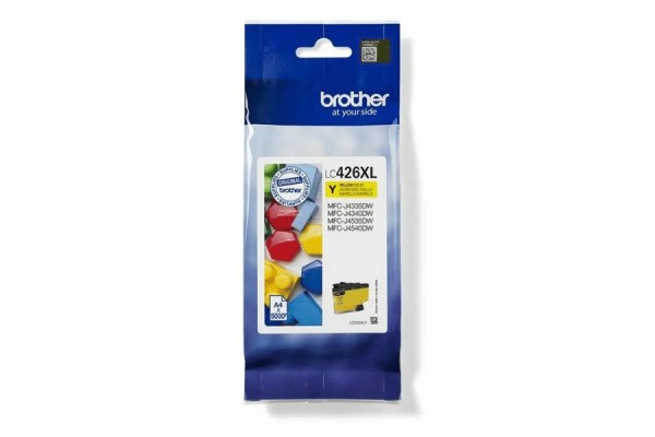 Genuine High Capacity XL Brother LC426XL Yellow Ink Cartridge.