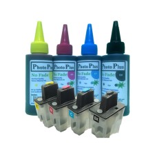 Brother Compatible LC900 Refillable Cartridges with 400ml of Archival Ink.