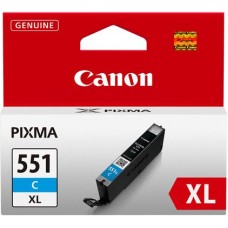 Genuine Cartridge for Canon CLI-551 XL High Capacity Cyan Ink Cartridge.