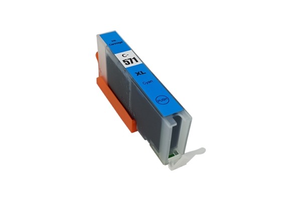 Compatible Cartridge for Canon CLI-571 High Capacity Cyan Ink Cartridge.