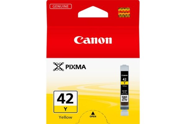 Genuine Canon CLI-42Y Yellow Ink Cartridge.