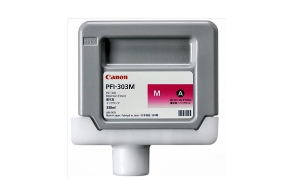 Genuine Cartridge for Canon PFI-303M Magenta Ink Cartridge.