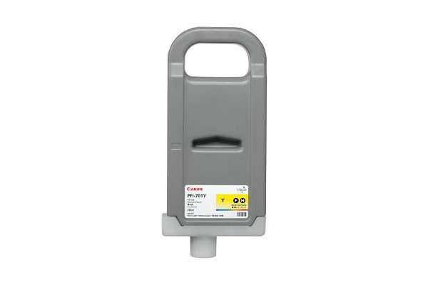 Genuine Cartridge for Canon PFI-701Y Yellow Ink Cartridge.