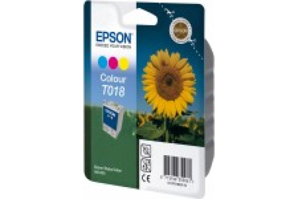 Epson Branded T018 Colour Ink Cartridge.