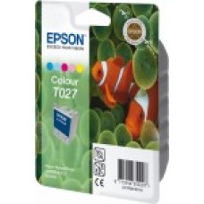 Epson Branded T027 Colour Ink Cartridge.