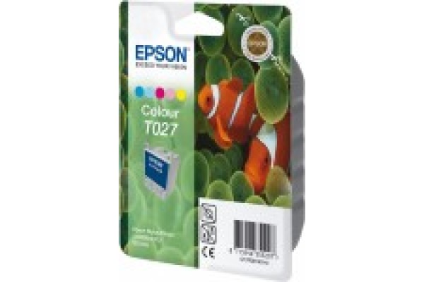 Epson Branded T027 Colour Ink Cartridge.