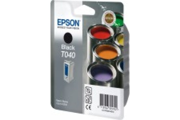 Epson Branded T040  Black Ink Cartridge.