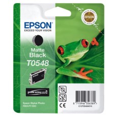 Epson Branded T0548 Matte Black Ink Cartridge.