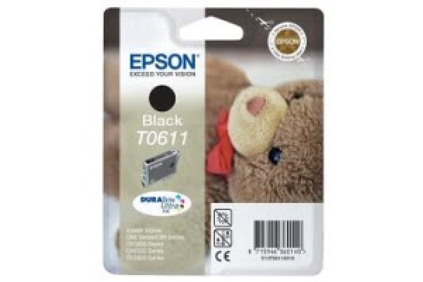 Epson Branded T0611 Black Ink Cartridge.