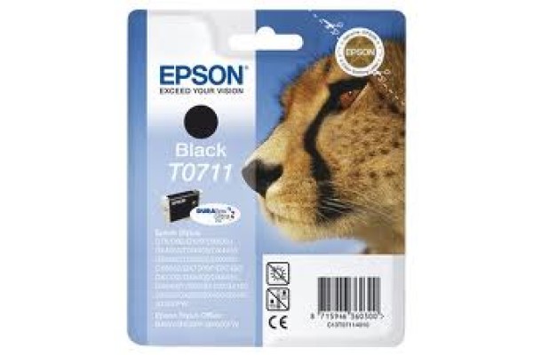 Epson Branded T0711 Black Ink Cartridge.