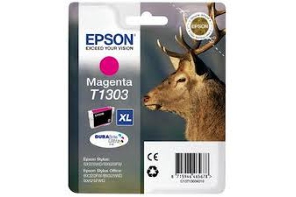 Epson Branded T1303 Magenta Ink Cartridge.