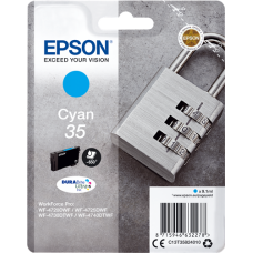 Epson Branded T3582XL Cyan Ink Cartridge.