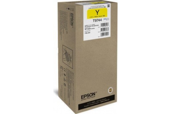 Epson Branded T9744XL Yellow Ink Cartridge.