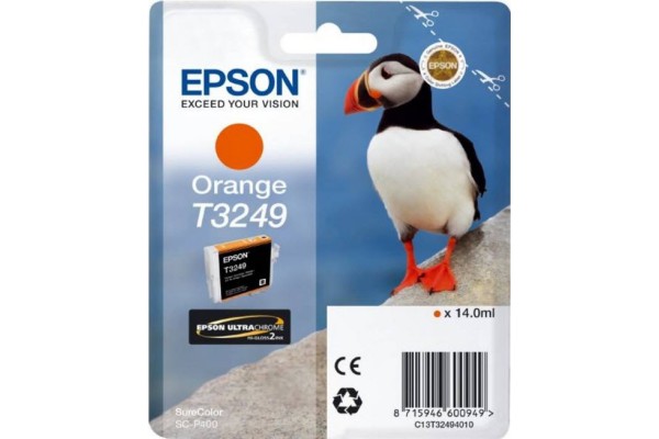 Epson Wide Format T3249 Orange Ink Cartridge.