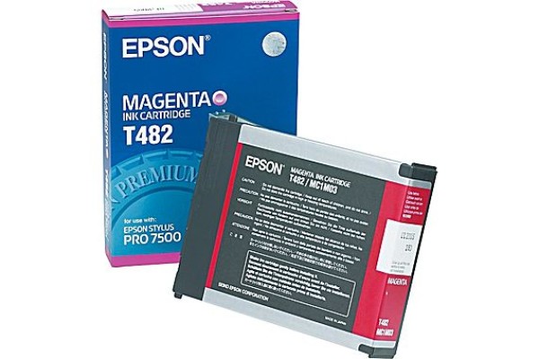 Epson Wide Format T482 Magenta Ink Cartridge.