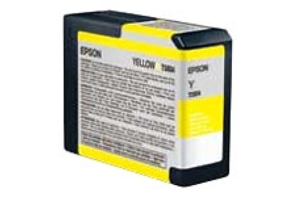 Epson Wide Format T5804 Yellow Ink Cartridge.