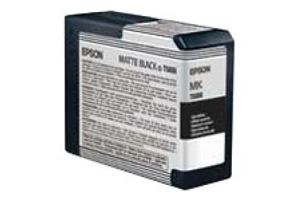 Epson Wide Format T5808 Matte Black Ink Cartridge.