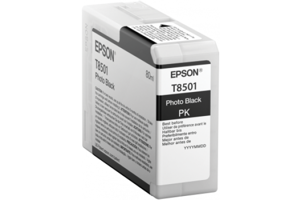 Epson Wide Format T8501 Photo Black Ink Cartridge.
